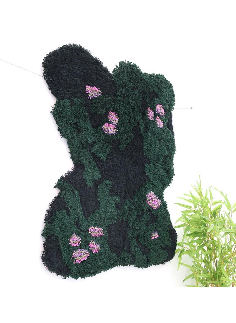 Ramsha Handmade Wall Hanging wall decor for bedroom living room WH-067 wool wall rug 80x125 cm - Image 3