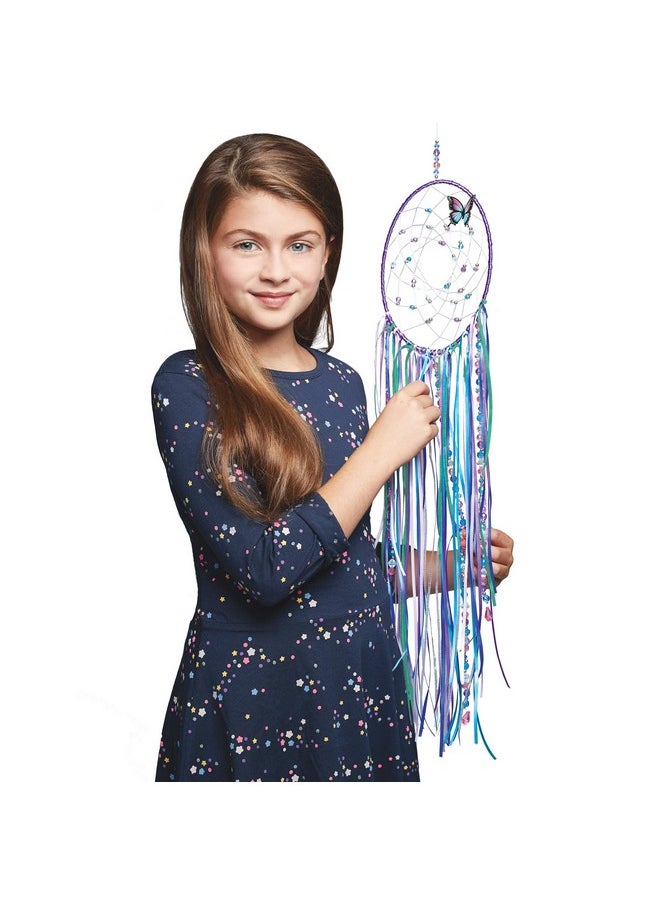 Make It Real Make It Real: DIY Dreamcatcher - Purple Pink Blue Butterfly, 175 Piece All-In-One DIY Kit, Tweens & Girls, Bedroom Décor, Arts & Crafts, Make A Beautiful Hanging Bead Dreamcatcher, Kids Ages 8+  - Image 5