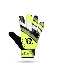 Nivia Air Strike Goalkeeper/Hand Gloves with Grip | Black/Green | Unisex | for Football, Soccer Goalkeeping Gloves  - Image 2