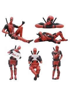 General 6 Deadpool Anime Action Puppet Models, Classic Character Models for Home, Car, Desk and Computer Deco. It also makes a great gift for decoration  - Image 1