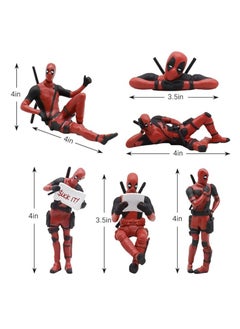 General 6 Deadpool Anime Action Puppet Models, Classic Character Models for Home, Car, Desk and Computer Deco. It also makes a great gift for decoration  - Image 2