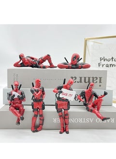 General 6 Deadpool Anime Action Puppet Models, Classic Character Models for Home, Car, Desk and Computer Deco. It also makes a great gift for decoration  - Image 4