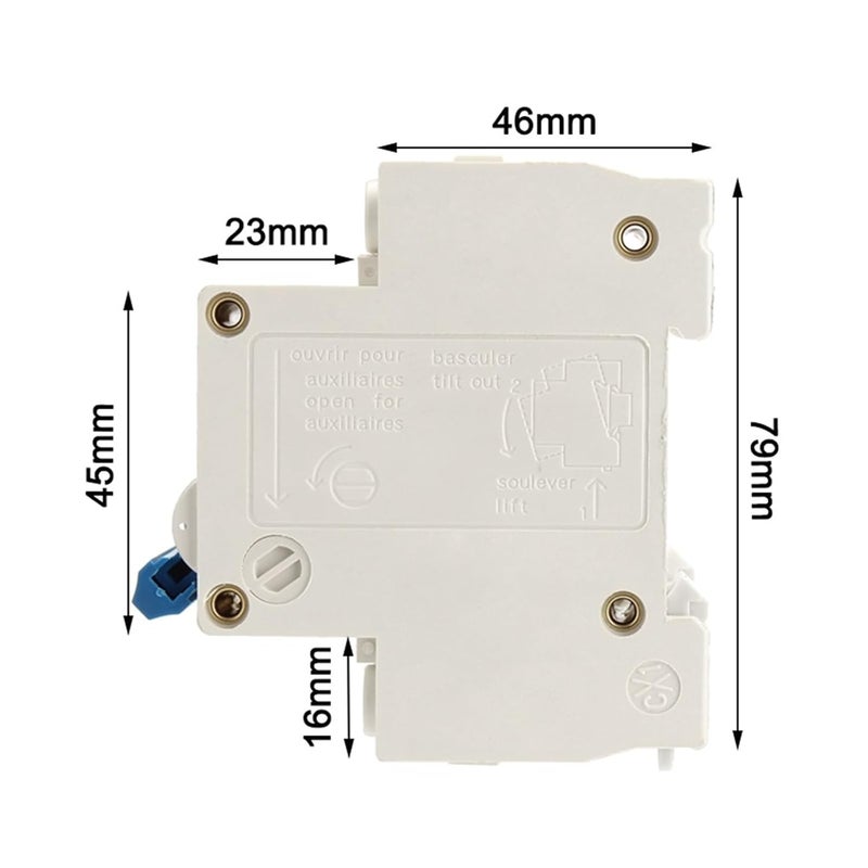 DZ47 63 C Type 63A 400V MCB Circuit Breaker 35mm Din Rail 6KA Breaking Capacity - Image 3