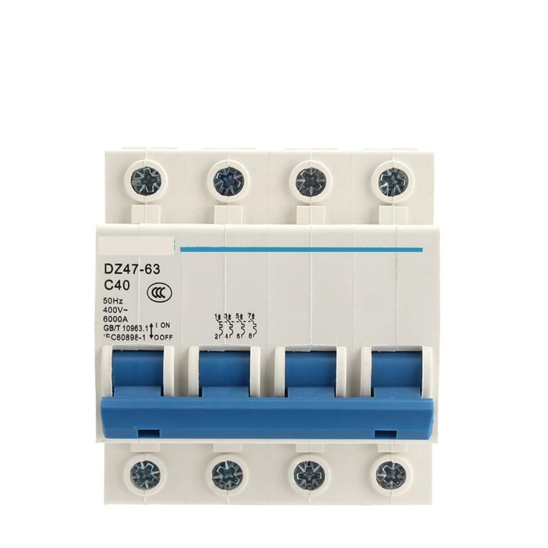 DZ47 63 C Type 63A 400V MCB Circuit Breaker 35mm Din Rail 6KA Breaking Capacity - Image 2