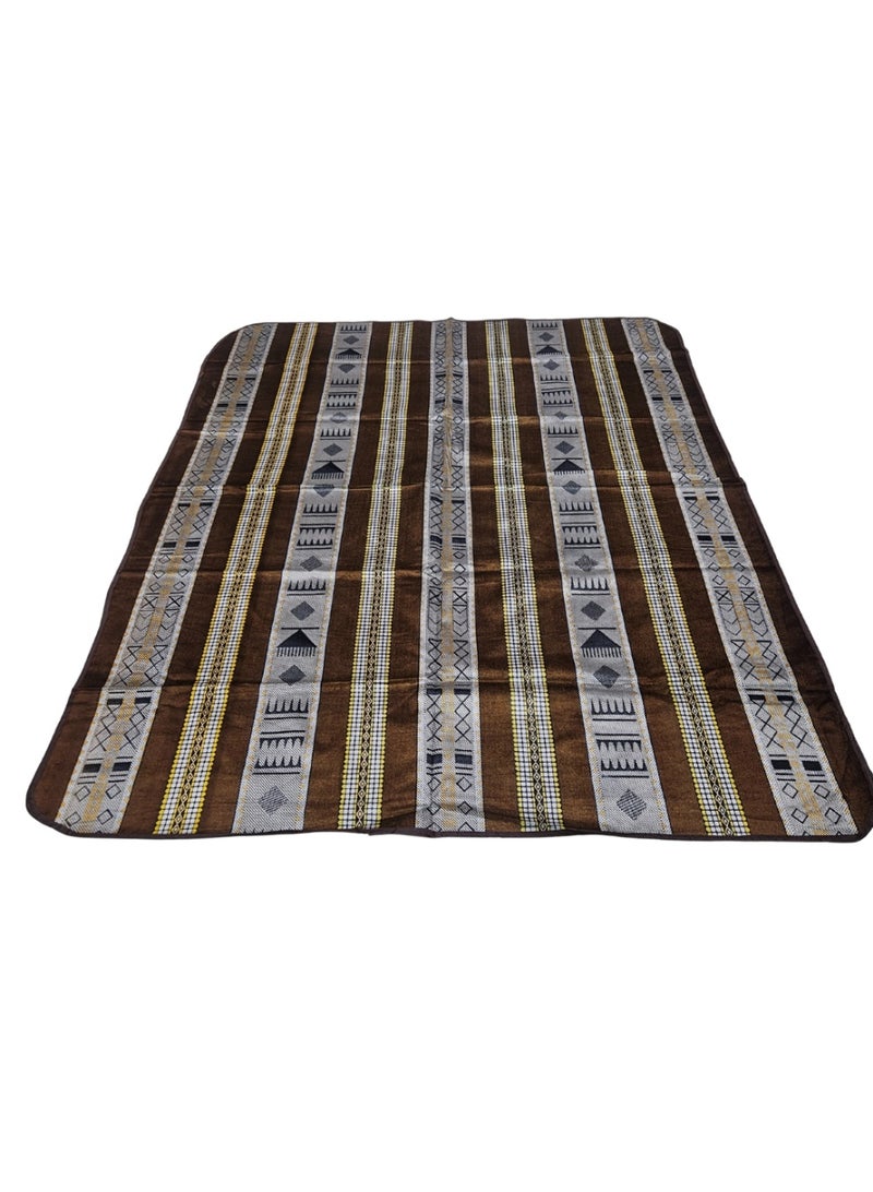 SMART HOME Waterproof plastic backing floor mat for trips, camping, hiking, and the desert, heritage rug, size 200X150 cm - Image 1