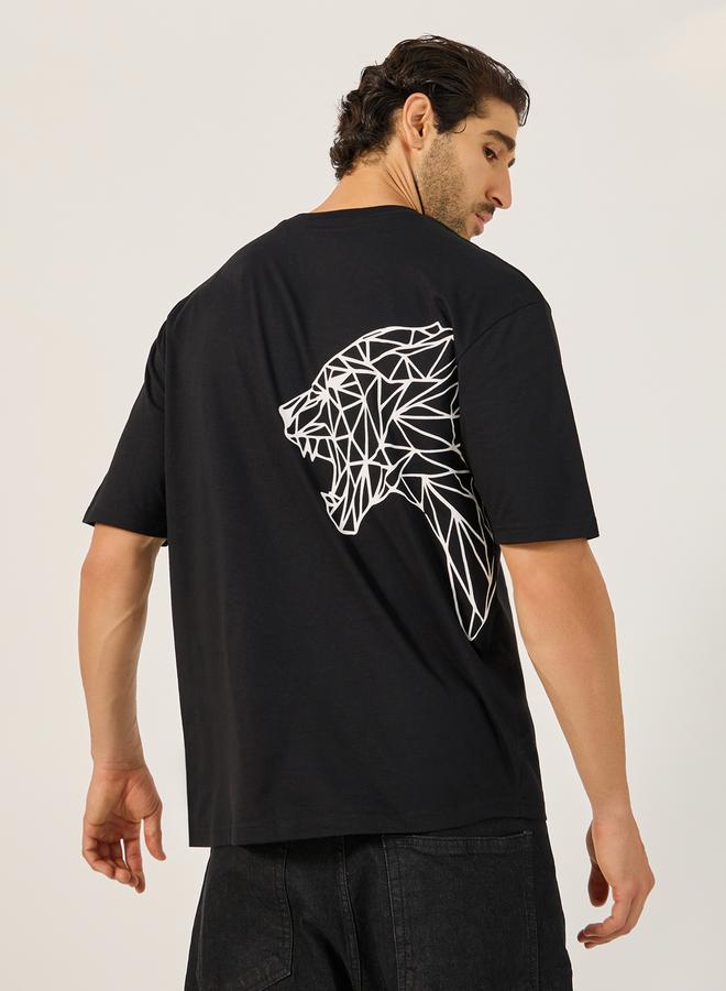 Styli Tiger Graphic Print Oversized T-Shirt - Image 1