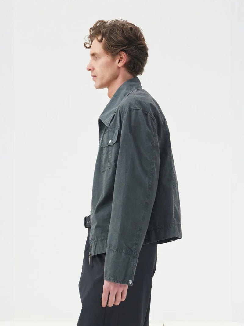 GIESTO Regular Fit Cotton Jacket with Zipper - Image 2
