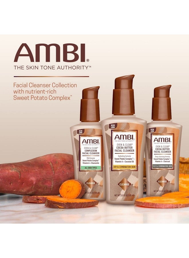 أمبي منظف الوجه أمبي لبشرة متساوية ونقية، للرجال والنساء، لجميع أنواع البشرة، بطاطا حلوة، بابونج، شاي أخضر، خالٍ من الهيدروكينون، خالٍ من الصابون، خالٍ من الكحول، خالٍ من العطور، خالٍ من الصبغات، 3.5 أونصة سائلة - Image 2