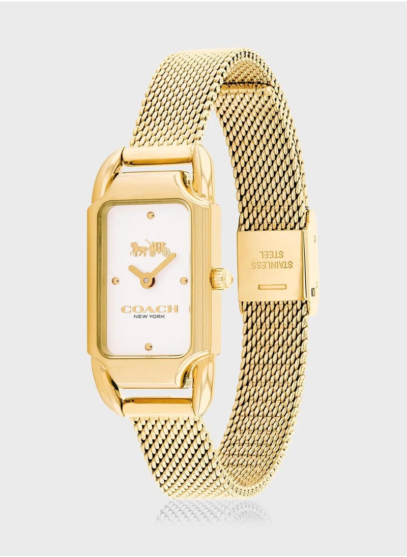 COACH Cadie Mesh Strap Analog Watch