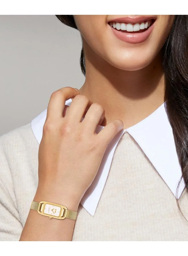 COACH  Cadie Collection Quartz Movement Watch For Women With Gold-Tone Stainless Steel Bracelet - 14504025 - 14504033 for Women | Best Price UAE