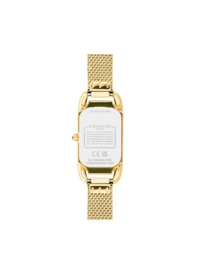 COACH Coach Quartz Movement Watch for Women CADIE Collection with Gold Colored Stainless Steel Bracelet - 14504025