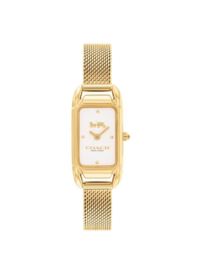 COACH Coach Quartz Movement Watch for Women CADIE Collection with Gold Colored Stainless Steel Bracelet - 14504025