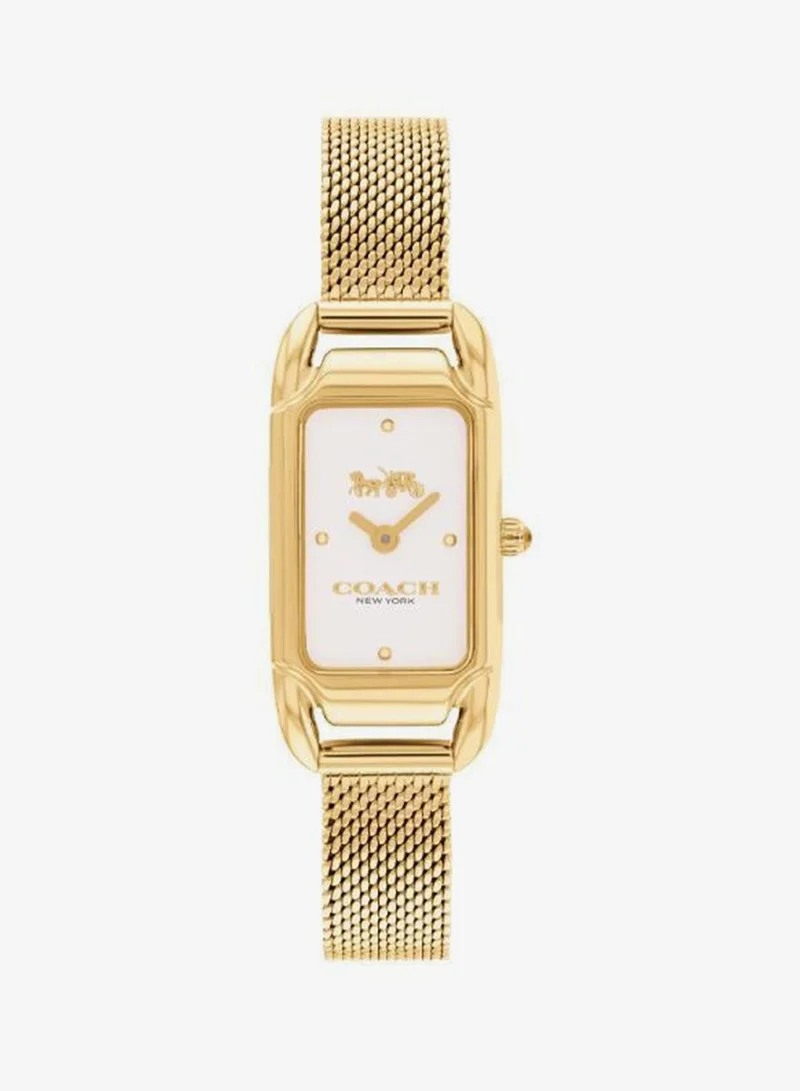 COACH Cadie Collection Quartz Movement Watch For Women With Gold-Tone Stainless Steel Bracelet - 14504025 - 14504033