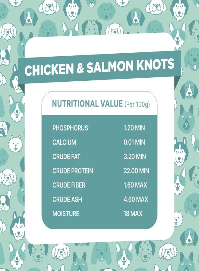 Snackers Dental Knotted Bones with Chicken & Salmon, Dog Treats 70g - Natural High Protein Chews for Dental Health, Strong Muscles & High Energy | Healthy & Tasty Snacks for Puppies & Adult Dogs - Image 3