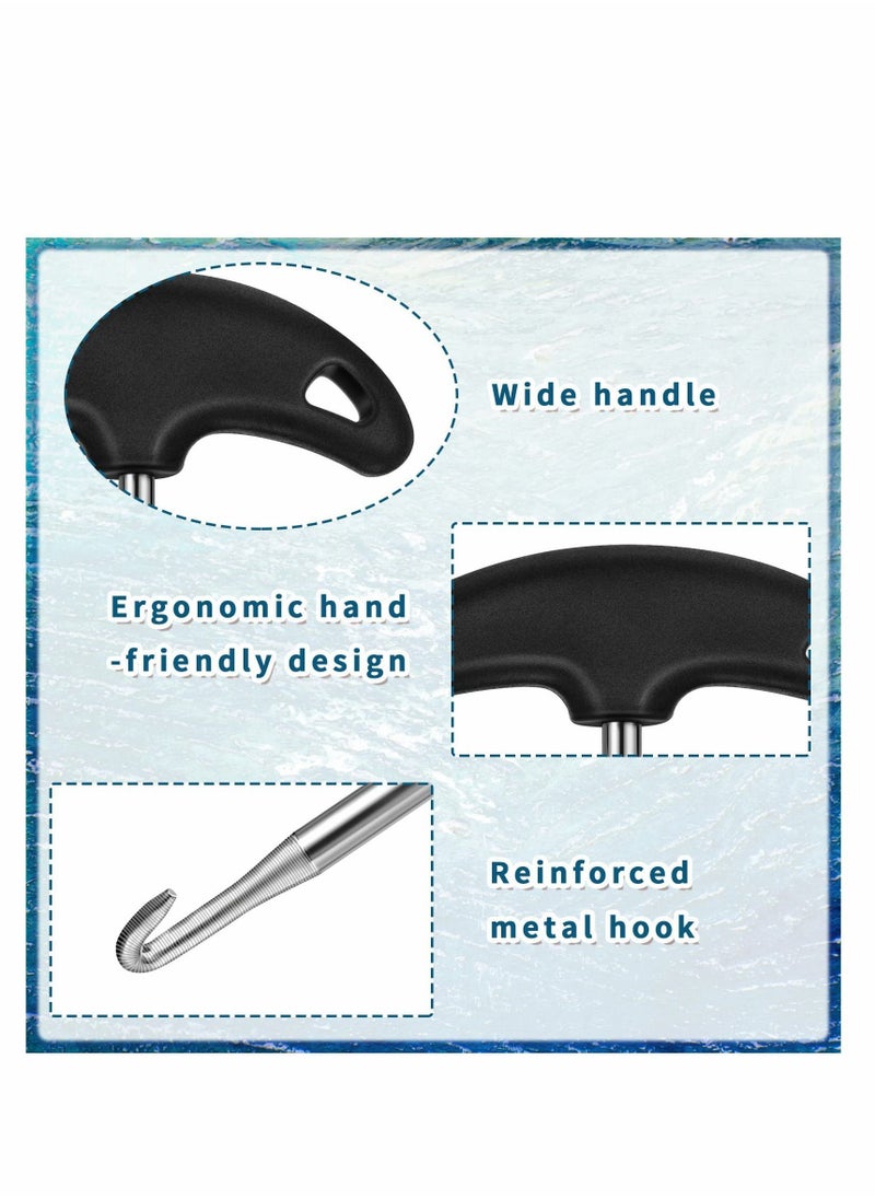 Generic Skate Shoe Lace Tightner, Stainless Steel Plastic Hockey Tightener Wire Sports Key Tool Puller Ice Roller for Ice-Skates Figure-Skates Boots Shoes  - Image 3
