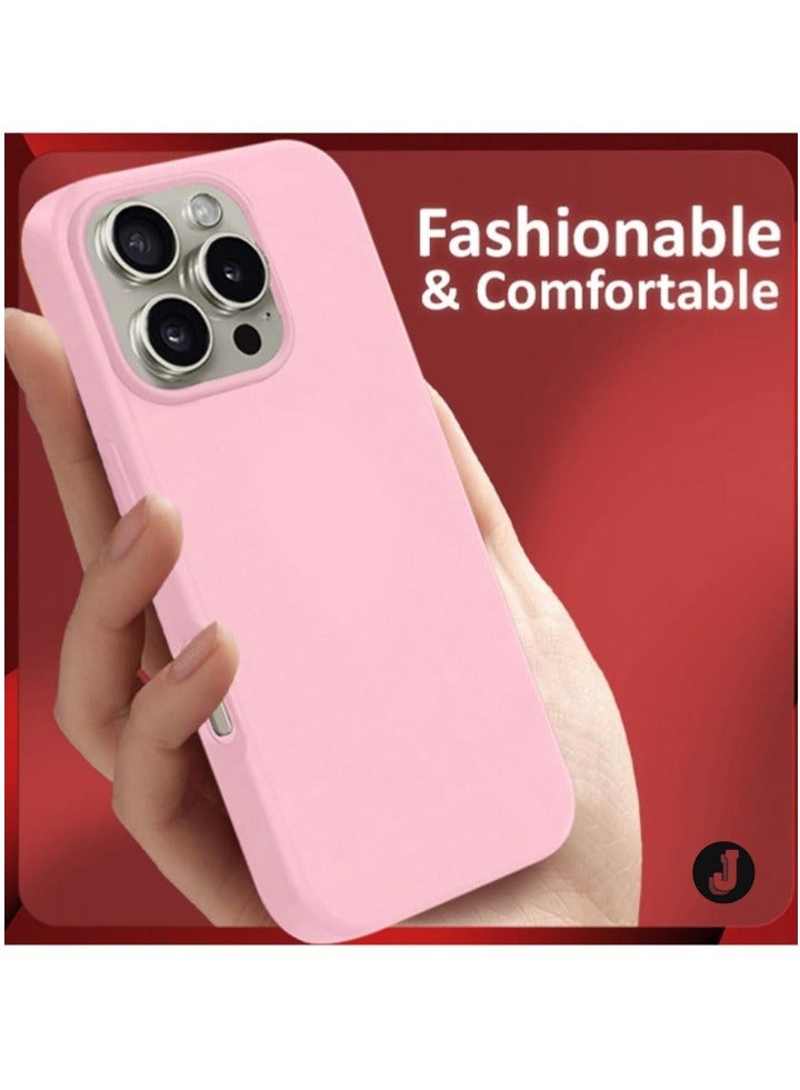 JAJEEK "Liquid Silicone Case for iPhone 16 Pro Max - Ultra Slim, Soft Anti-Scratch Microfiber Lining & Drop Protection" - Image 4