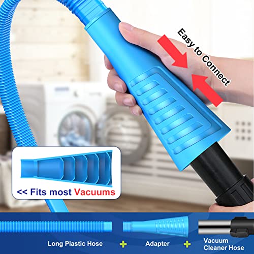 Sealegend 2 Pieces Dryer Vent Cleaner Kit, Dryer Lint Vacuum Attachment with Dryer Lint Remover Brush for Power Washer and Dryer Vent Vacuum Hose Cleaner Replacement Parts - Image 4