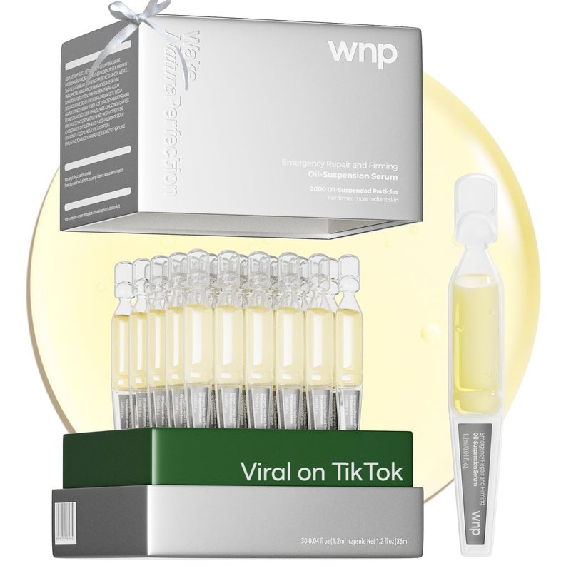WNP collagen &4D hyaluronic acid Serum Anti Aging,Oil-Suspension Serum|Barrier repair Firming Emergency Repair|WaterOilBalance| Single-Use Vials Skincare for Sensitiveskin(1.2ml/0.04 fl.oz.)*30 - Image 1