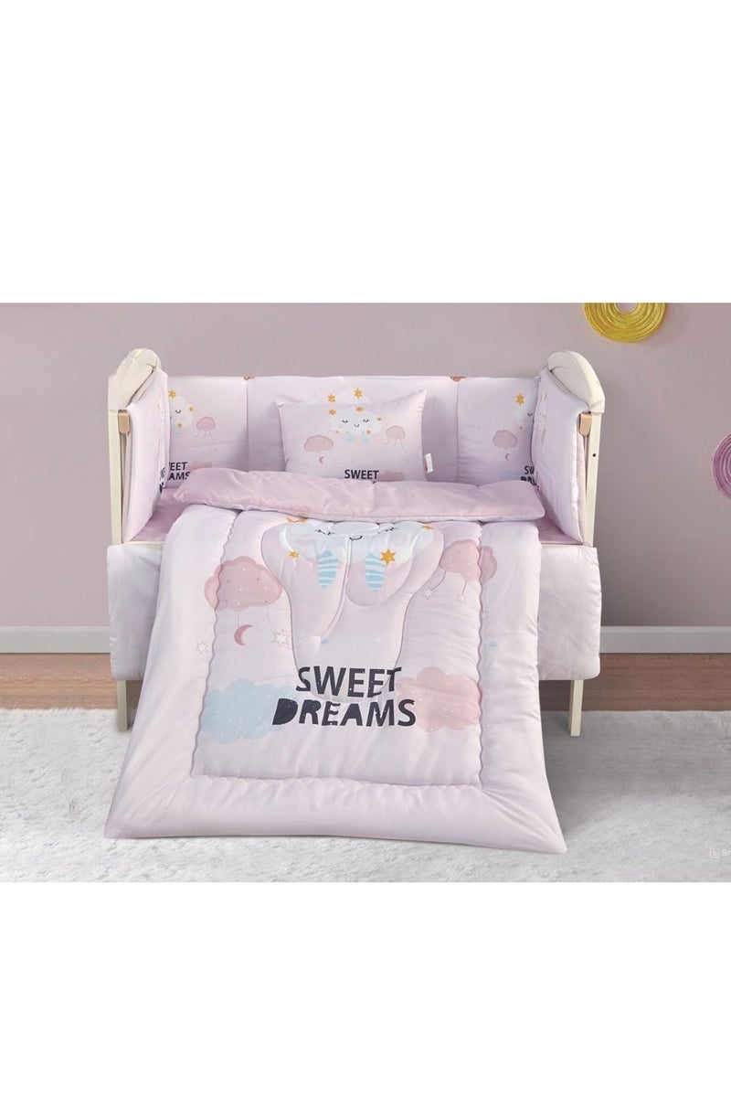 Red Rose Children's bed railing mattress, 5 pieces, summer, to give your child comfort - Image 1