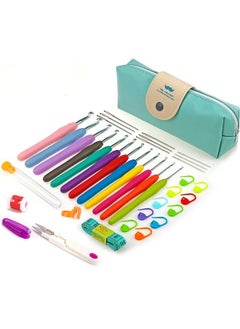 Generic 12PCS Crochet Hooks Kit 2.0mm to 8.0mm Aluminum Crochet Needles Set with Storage Bag Yarn Weave Knitting Needle DIY Weaving Tool  - Image 1