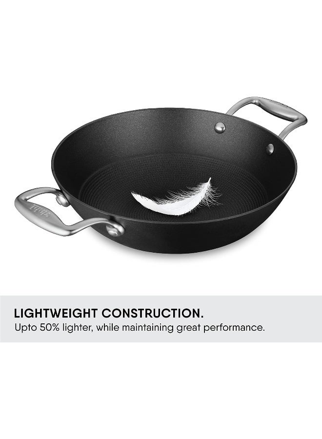 Stahl قدر ستال من الحديد الزهر بدون غطاء | قدر مينا، مقاوم للصدأ | قاعدة غاز واندكشن مع مقابض ستانلس ستيل تبقى باردة | قدر خفيف الوزن مقاوم للالتصاق | أواني طهي من الحديد الزهر - Image 4