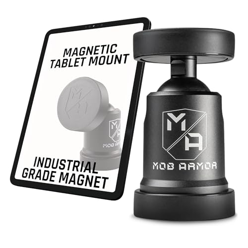 Mob Armor Tabnetic Maxx - Universal Magnetic Tablet Mount for Trucks, Cars, RVs, Heavy Equipment, Adhesive Mounting, Tablet Compatible, Magnetic Phone Mount, Console Accessories - Image 1