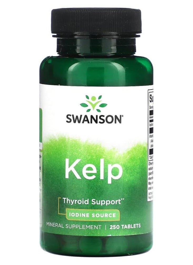 SWANSON - Kelp Iodine Source 225 mcg 250 Tabs - Image 1