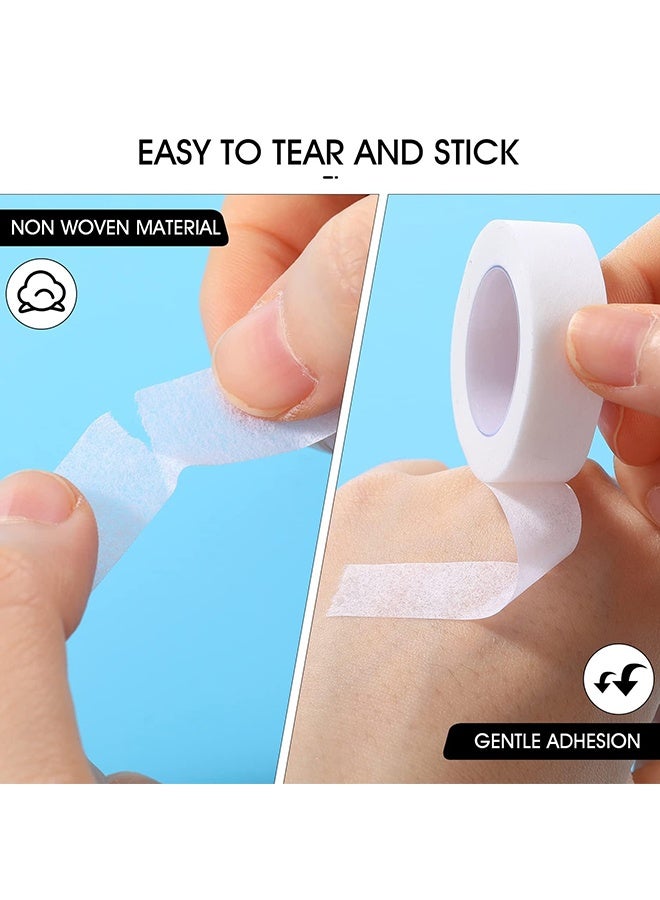 Peachjoy 6 Rolls White Flexible Skin Tape Breathable Nose Tape Self Adhesive Gauze Tape for Wound Injuries Swelling Sports, 0.5 Inch x 10 Yards - Image 3