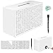 Gomyrod Wooden Money Saving Box Cash Vault Savings Box for 10000 5000 3000 1000 800 500 Target Money Saving Challenge Reusable Money Box with Counter Dry Erase PenSavings TrackersRubber BandWhite - Image 3