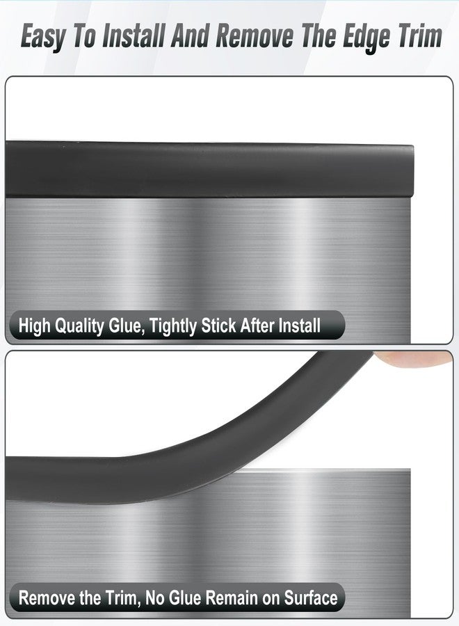 Protalwell Edge Trim, 1 mm(1/16") Rubber Edge Trim, Flexible Self Adhesive U Channel Edge Protector for Sharp Edge, Sheet Metal and Car Doors, Peel and Stick Car Door Edge Guard, Black, Length 6 m(20Ft) - Image 5