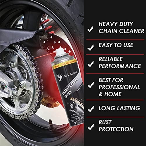 BLACKBIRD Bike Chain Cleaner Spray 500ML for Motorcycle & Chain Driven Machines | | Chain Dirt and Grease Remover Spray - Image 3