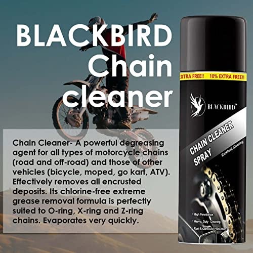 BLACKBIRD Bike Chain Cleaner Spray 500ML for Motorcycle & Chain Driven Machines | | Chain Dirt and Grease Remover Spray - Image 5