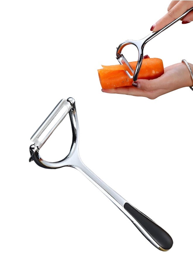 Stainless Steel Fruit & Vegetable Peelers – Sharp Serrated Blade, Multi-Purpose Kitchen Peeler for Quick, Easy & Smooth Peeling - Image 1