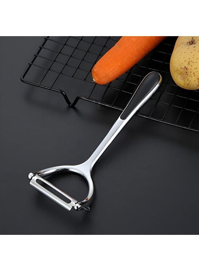 Stainless Steel Fruit & Vegetable Peelers – Sharp Serrated Blade, Multi-Purpose Kitchen Peeler for Quick, Easy & Smooth Peeling - Image 2
