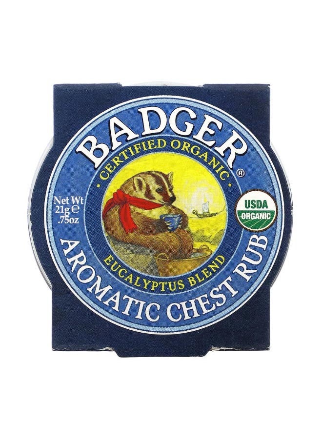 Badger Company - Organic Aromatic Chest Rub Eucalyptus Blend 0.75 oz 21 g - Image 1