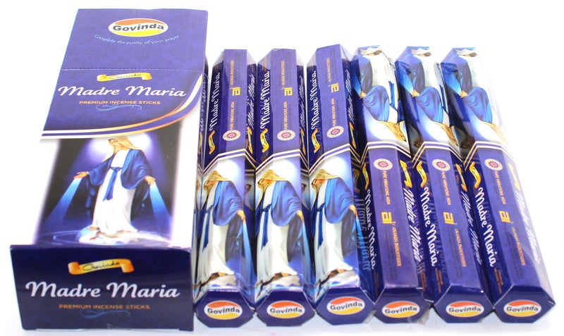 Govinda Incense Madre Maria 120 Incense Sticks Masala Coated Incense