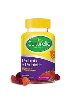 Culturelle Daily Probiotic Gummies For Women & Men Berry Flavor 52 Count Naturallysourced Daily Probiotic + Prebiotic For Digestive Health Nongmo & Vegan  - Image 1