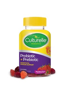 Culturelle Daily Probiotic Gummies For Women & Men Berry Flavor 52 Count Naturallysourced Daily Probiotic + Prebiotic For Digestive Health Nongmo & Vegan  - Image 2