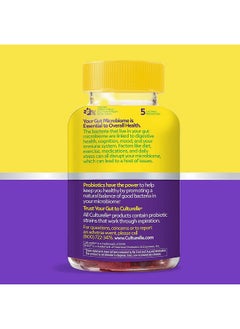 Culturelle Daily Probiotic Gummies For Women & Men Berry Flavor 52 Count Naturallysourced Daily Probiotic + Prebiotic For Digestive Health Nongmo & Vegan  - Image 3