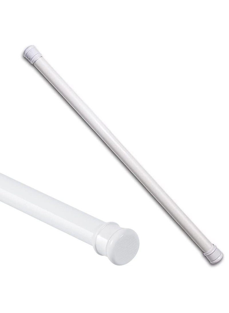 Rubik Cabinet Hanger Shower Curtain Rod Adjustable 50-80cm,Thick & Extendable Telescopic Length Tension Bar Painted Surface No Drill Type for Bathroom Shower Bathtub Cabinet (50 x 80 cm, White)  - Image 1