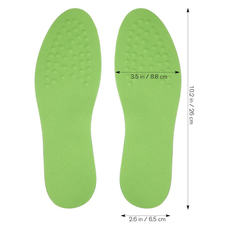 1 Pair of Legs Correcting Insoles PU Strephexopodia Leg Pads Foot Size L 41-43 Green - Image 5