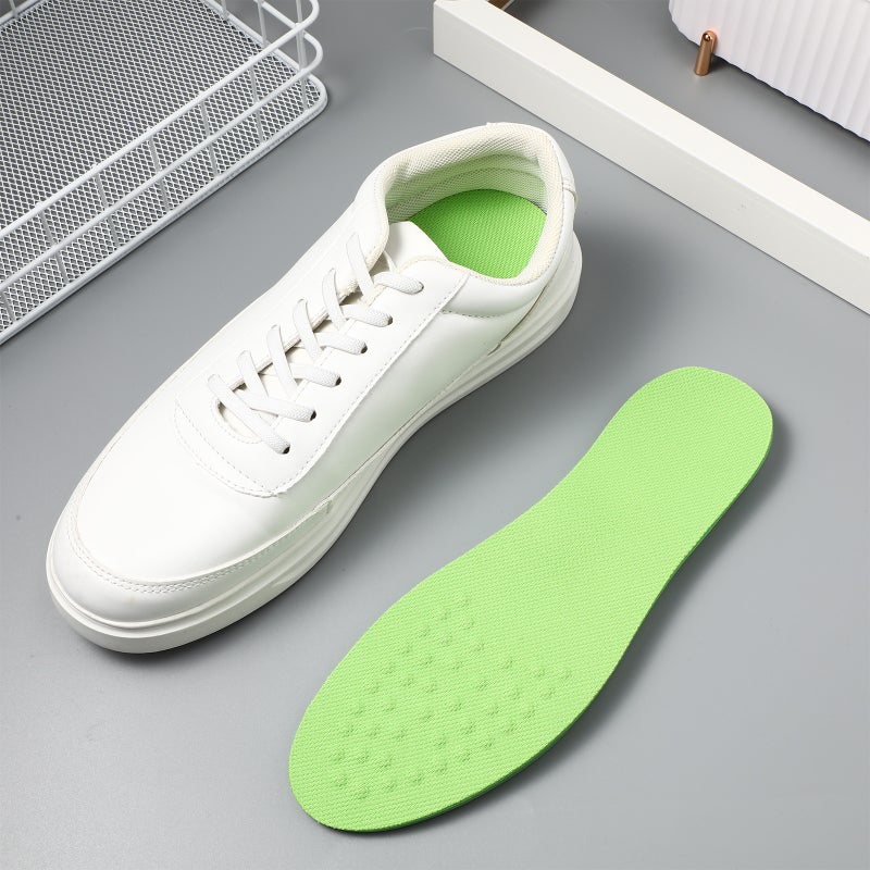 1 Pair of Legs Correcting Insoles PU Strephexopodia Leg Pads Foot Size L 41-43 Green - Image 3