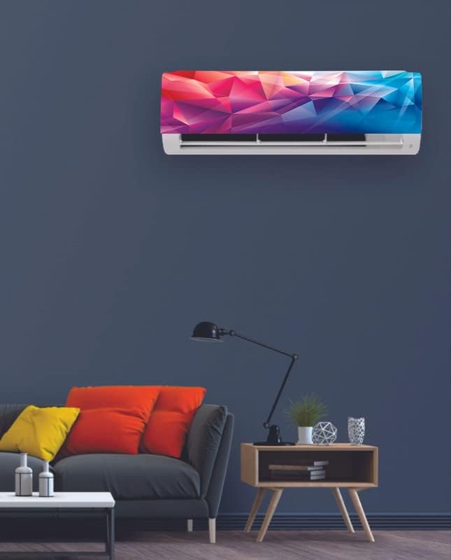 DreamKraft Air Conditioner Sticker for Home Décor Colorful 3D Design AC Sticker Full Wrapped AC Decal Split Air Conditioner Sticker (PVC Vinyl 30cm x 91cm)-Self-Adhesive - Image 2