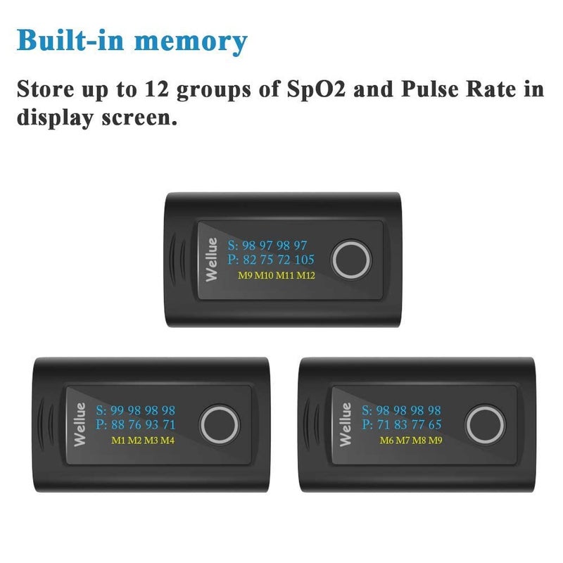 ViATOM Bluetooth Pulse Oximeter Approved UK Builtin Offline Storage Oxygen Monitor finger Adults for Heart Rate Blood Oxygen Saturation Includes Carrycase and Lanyard Free APP - Image 3
