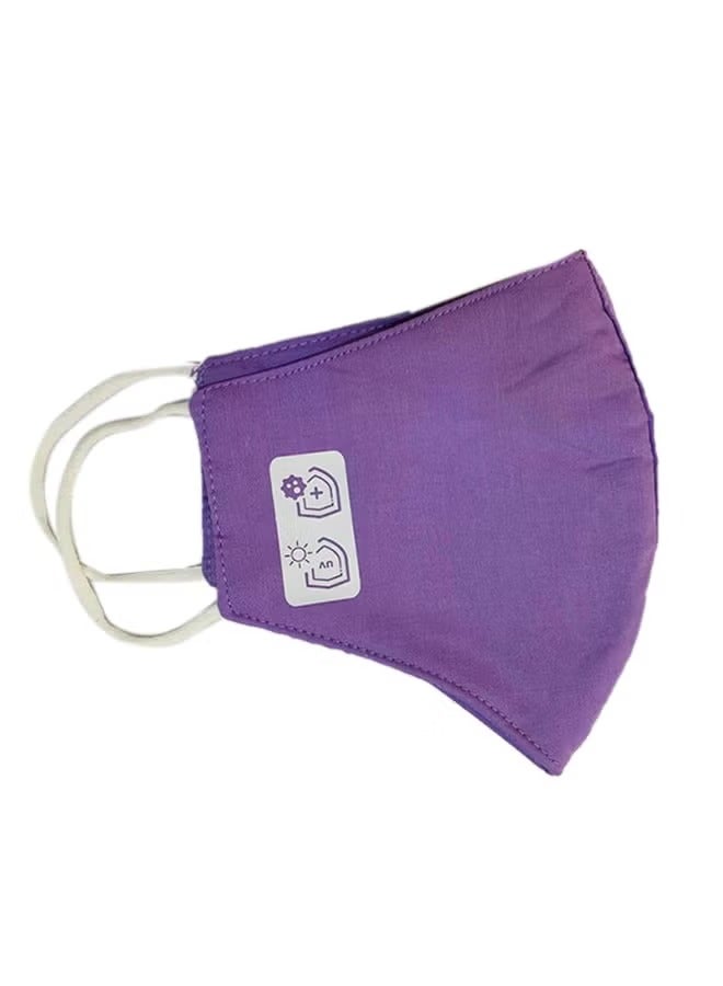 Set of 3 reusable fabric face masks with breathable antibacterial filters and ultra-flexible ear loops for comfortable and secure wear.