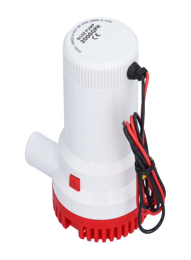 Bilge Pumps Multifunctional Low Noise Submersible Bilge Water Pump for Boat PondsDC 24V 2000GPH - Image 4