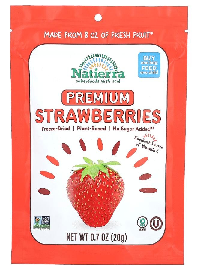 Premium Freeze-Dried Strawberries 0.7 oz (20 g)