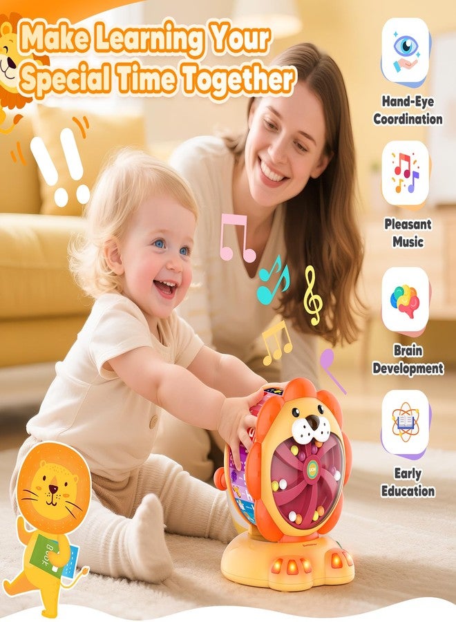Sumapner Alphabet Learning Toys for Toddlers 1-2 Year Old, Lion Spin and Sing ABC Letter Interactive Toys with Lights Sound, Musical Educational Toys for Boys Girls Kids, First Christmas Birthday Gift - Image 5