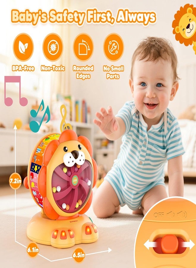 Sumapner Alphabet Learning Toys for Toddlers 1-2 Year Old, Lion Spin and Sing ABC Letter Interactive Toys with Lights Sound, Musical Educational Toys for Boys Girls Kids, First Christmas Birthday Gift - Image 4