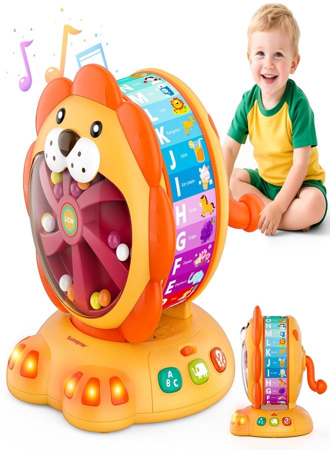 Sumapner Alphabet Learning Toys for Toddlers 1-2 Year Old, Lion Spin and Sing ABC Letter Interactive Toys with Lights Sound, Musical Educational Toys for Boys Girls Kids, First Christmas Birthday Gift - Image 1
